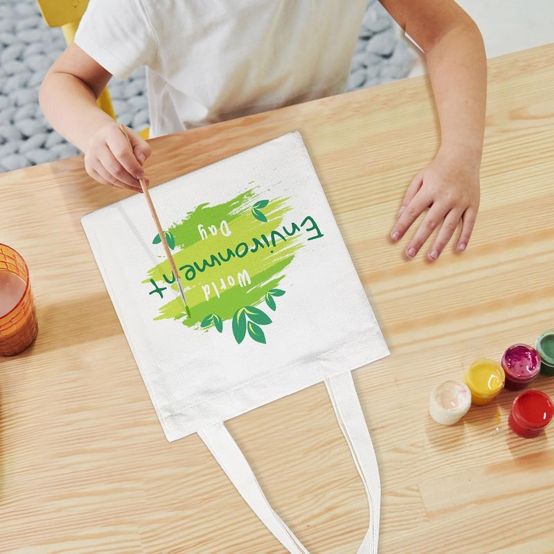 OKBA 20 Pcs 8X7.5 Inch Sublimation mini tote bags,Blank Canvas Tote Bags Reusable Grocery Bags, small tote bags for kids DIY - Image 4